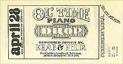Piano Drop ticket