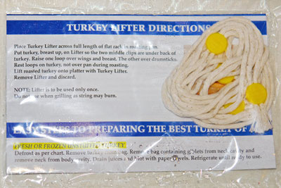 Turkey Lifter instructions