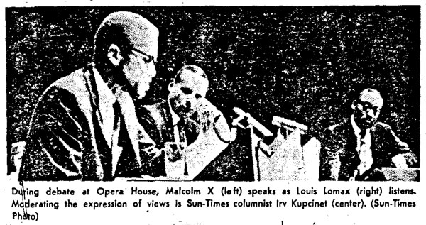 Malcolm X and Louis E Lomax