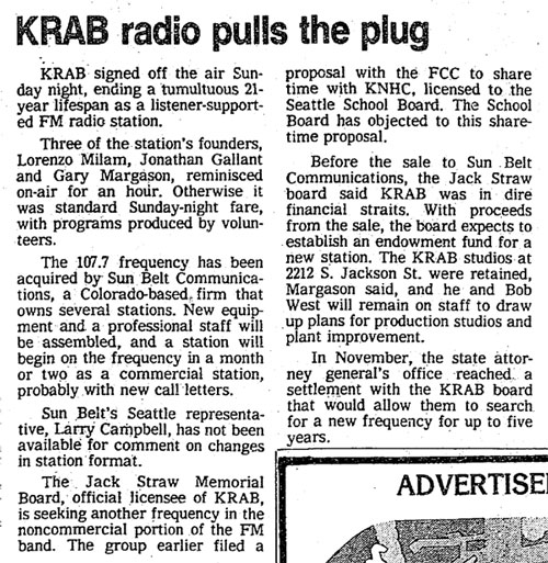 KRAB radio pulls the plug
