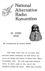 National alternative Radio Konvention