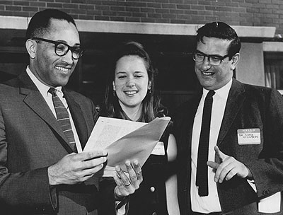 Simon Ottenberg, right; Judge Charles Z Smith, left; Mary Lindquist, center