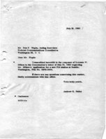 Milam to FCC 1960-07-15